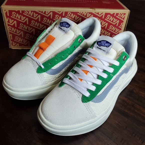 Vans Old Skool Overt Marshmallow/Multi Women Size 9, Men Size 7.5 - Picture 3 of 12